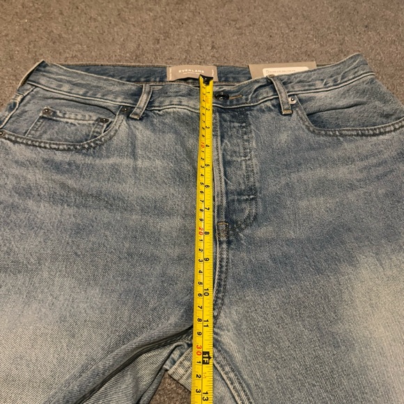 Everlane 90s Cheeky Jeans High Waisted Straight Leg Light Wash Minimalist New 30 - Picture 11 of 13